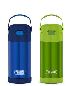 12oz FUNtainer® Water Bottles Navy & Lime Bundle