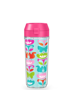 18oz Double Wall Water Bottle Squirrel Rows